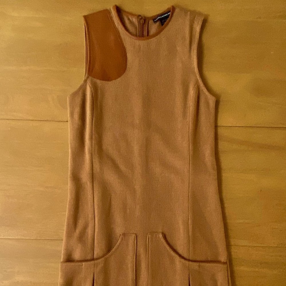 Vintage XS Ralph Lauren Houndstooth Shift Dress - Picture 2 of 9